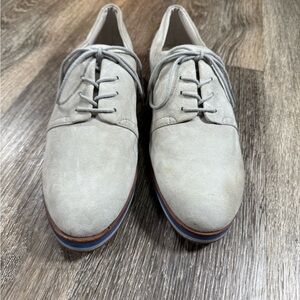 Two by Vince Camuto Udessa 8.5 M suede Leather lace up Oxford Derby Low Heel